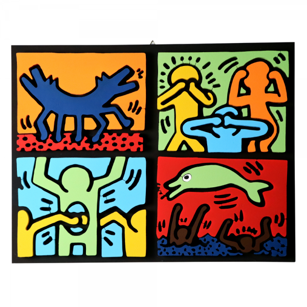 Quadrittico Keith Haring 2