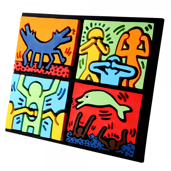 Quadrittico Keith Haring 2 - immagine 2